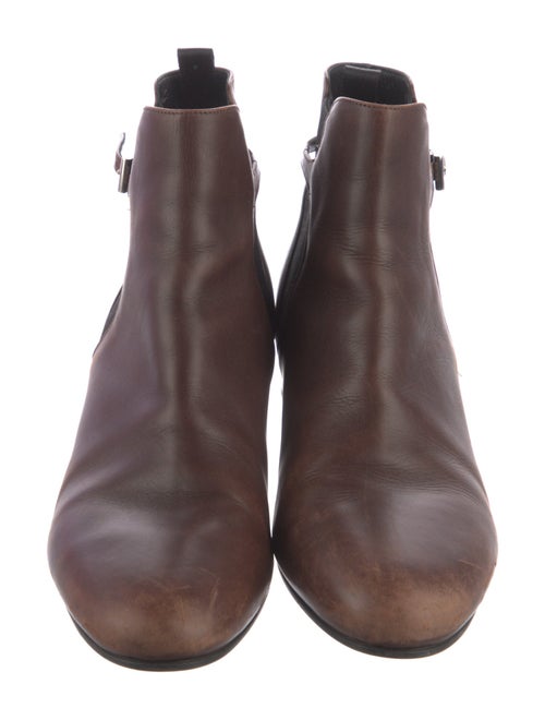 Prada Leather Chelsea Boots