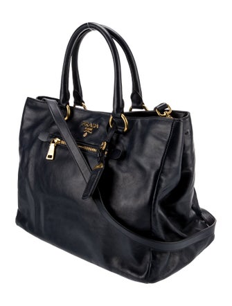 Prada Soft Calf Leather Shoulder Bag