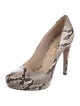 Prada Snakeskin Animal Print Pumps