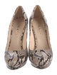 Prada Snakeskin Animal Print Pumps
