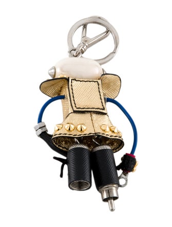Prada Leather Doll Keychain
