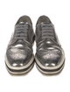 Prada Leather Eyelet Trim Oxfords