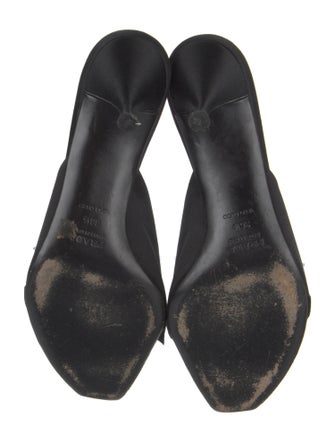 Prada Satin Bow Accents Slides