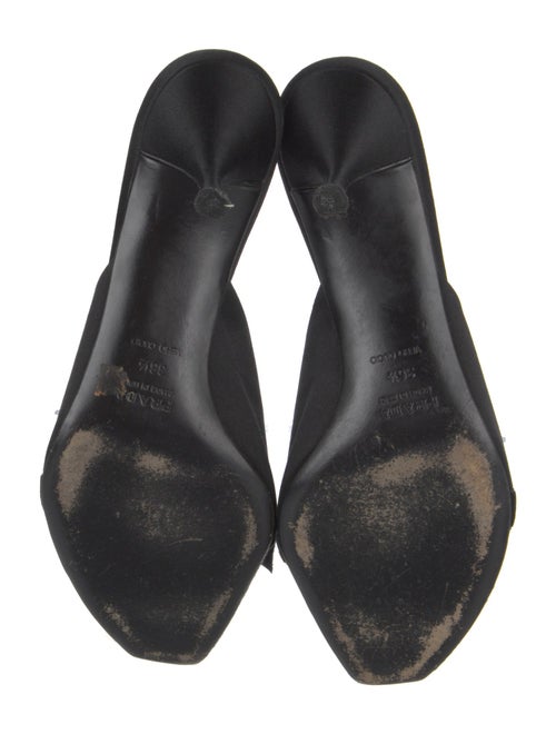 Prada Satin Bow Accents Slides