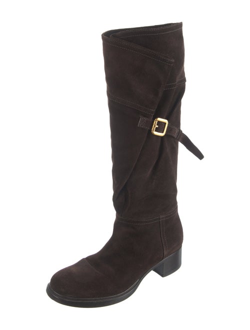 Prada Suede Riding Boots