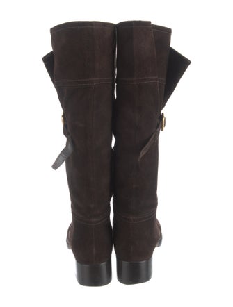 Prada Suede Riding Boots