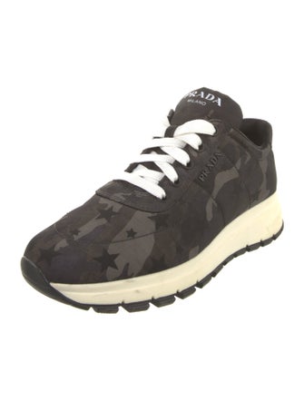 Prada Nylon Camouflage Print Sneakers