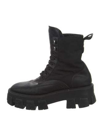 Prada Leather Combat Boots