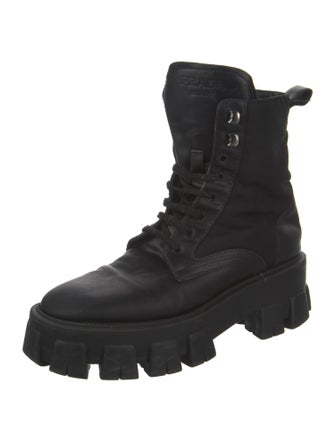 Prada Leather Combat Boots