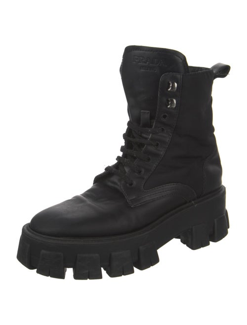 Prada Leather Combat Boots