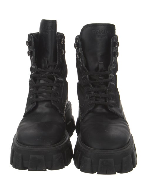Prada Leather Combat Boots