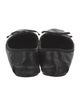 Prada Leather Bow Accents Ballet Flats