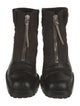 Prada Leather Printed Combat Boots