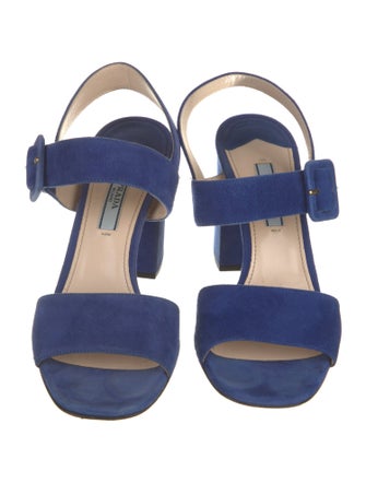 Prada Suede Slingback Sandals