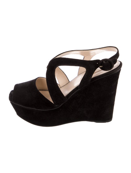 Prada Suede Slingback Sandals
