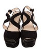 Prada Suede Slingback Sandals