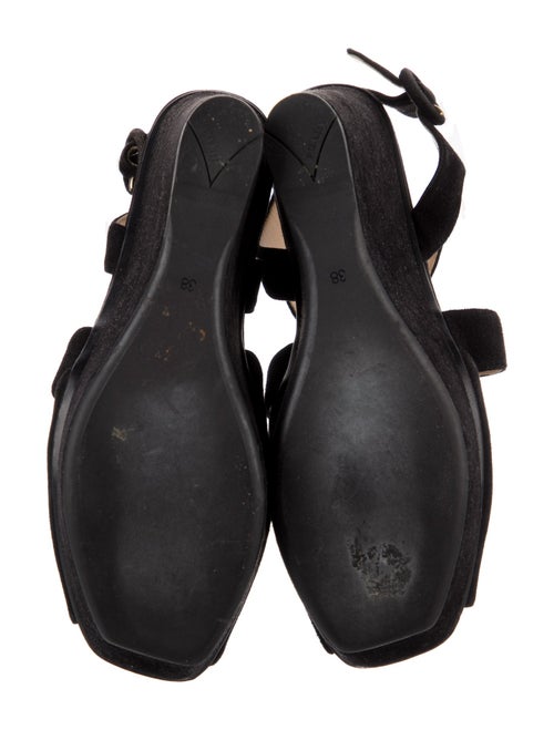 Prada Suede Slingback Sandals