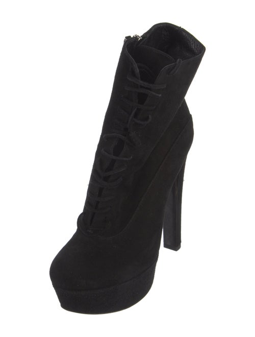 Prada Suede Lace-Up Boots