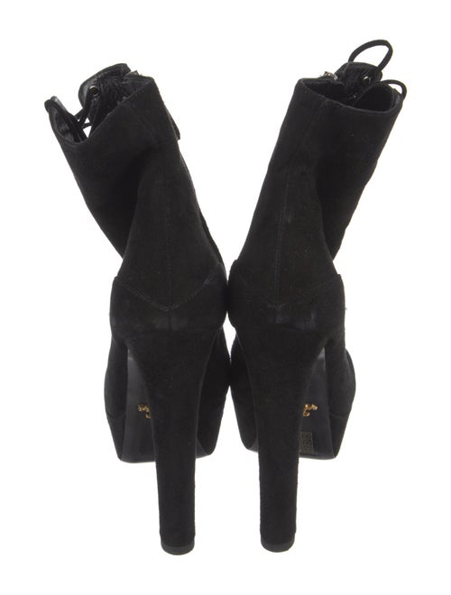 Prada Suede Lace-Up Boots