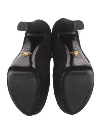 Prada Suede Lace-Up Boots