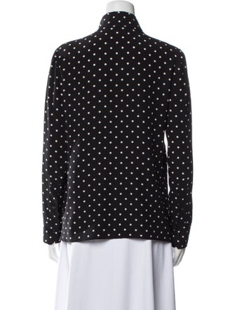 Prada 2019 Silk Button-Up Top