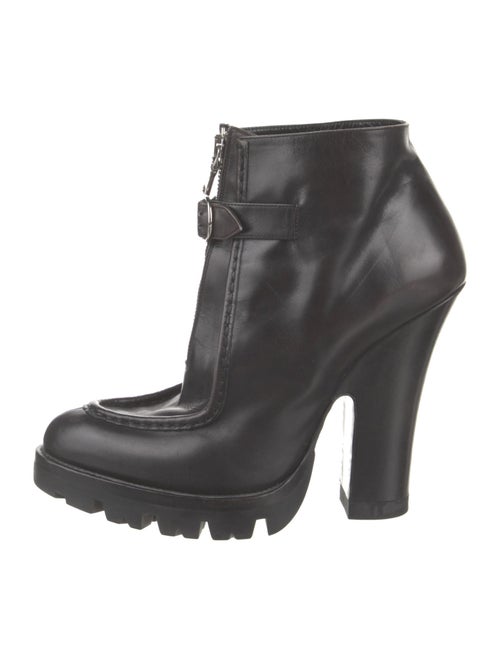 Prada Leather Lace-Up Boots
