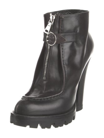 Prada Leather Lace-Up Boots