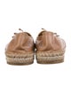 Prada Leather Whipstitch Trim Espadrilles