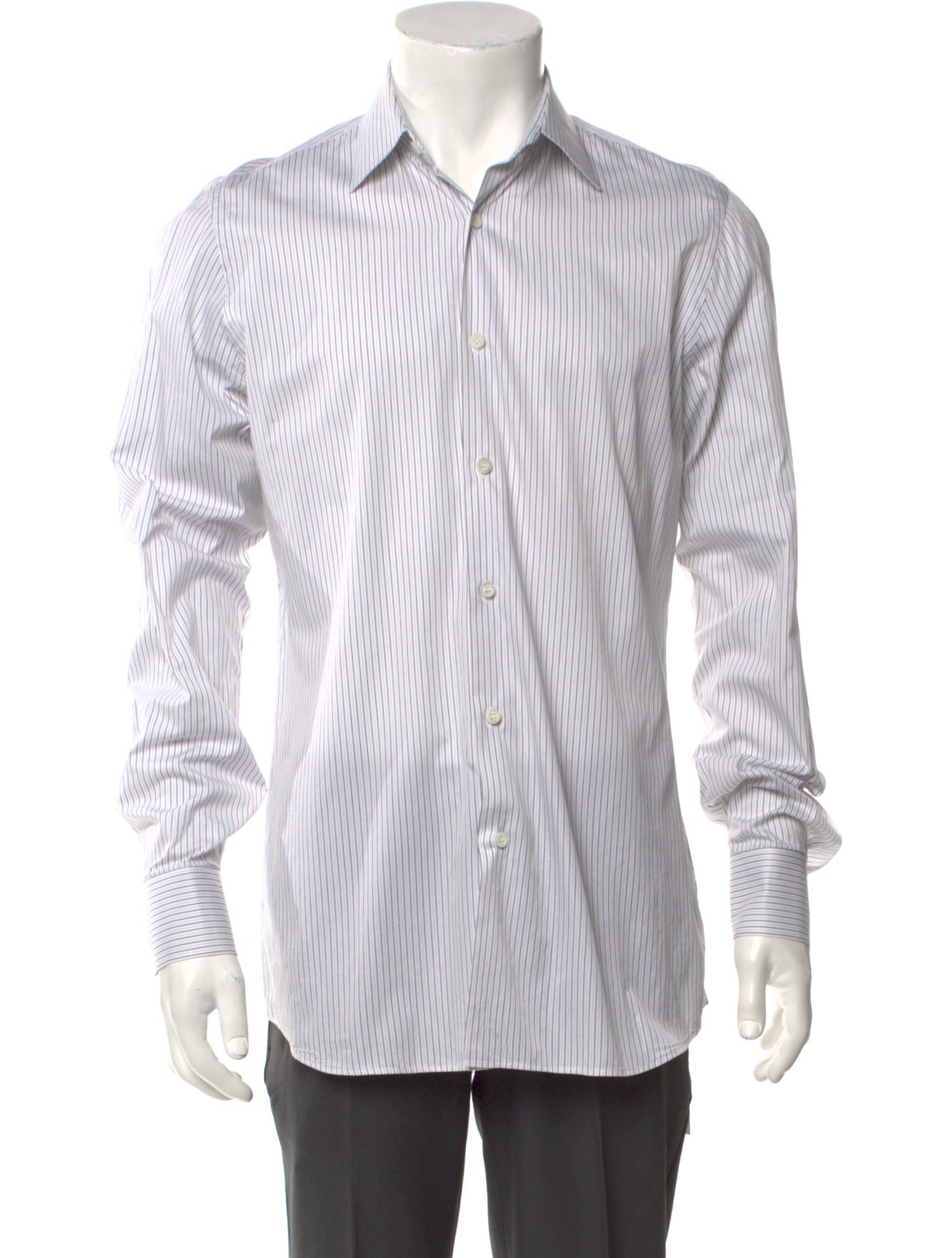 Prada 2014 Striped Dress Shirt