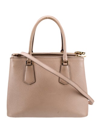 Prada Enameled Metal Triangle Top Handle Bag Medium