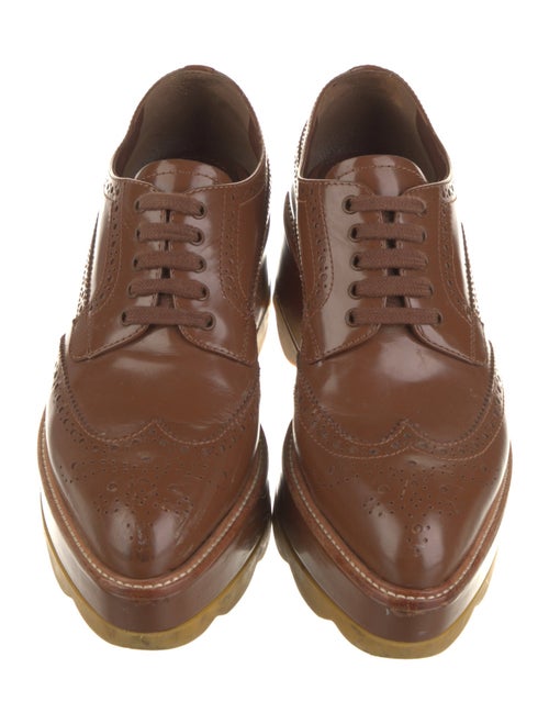 Prada Leather Lasercut Accents Pumps