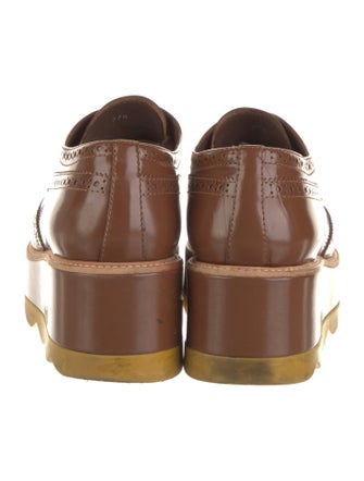 Prada Leather Lasercut Accents Pumps