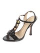 Prada Patent Leather T-Strap Sandals