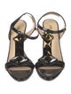 Prada Patent Leather T-Strap Sandals
