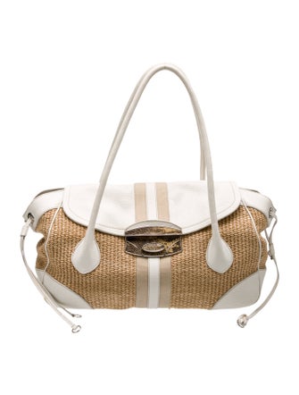 Prada Enameled Metal Triangle Shoulder Bag