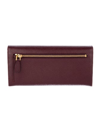 Prada Leather Continental Wallet