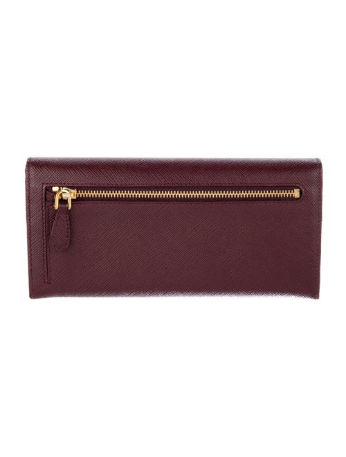 Prada Leather Continental Wallet