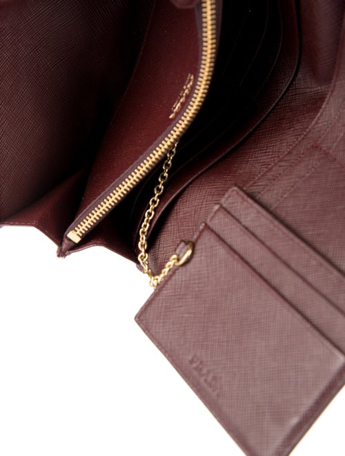 Prada Leather Continental Wallet