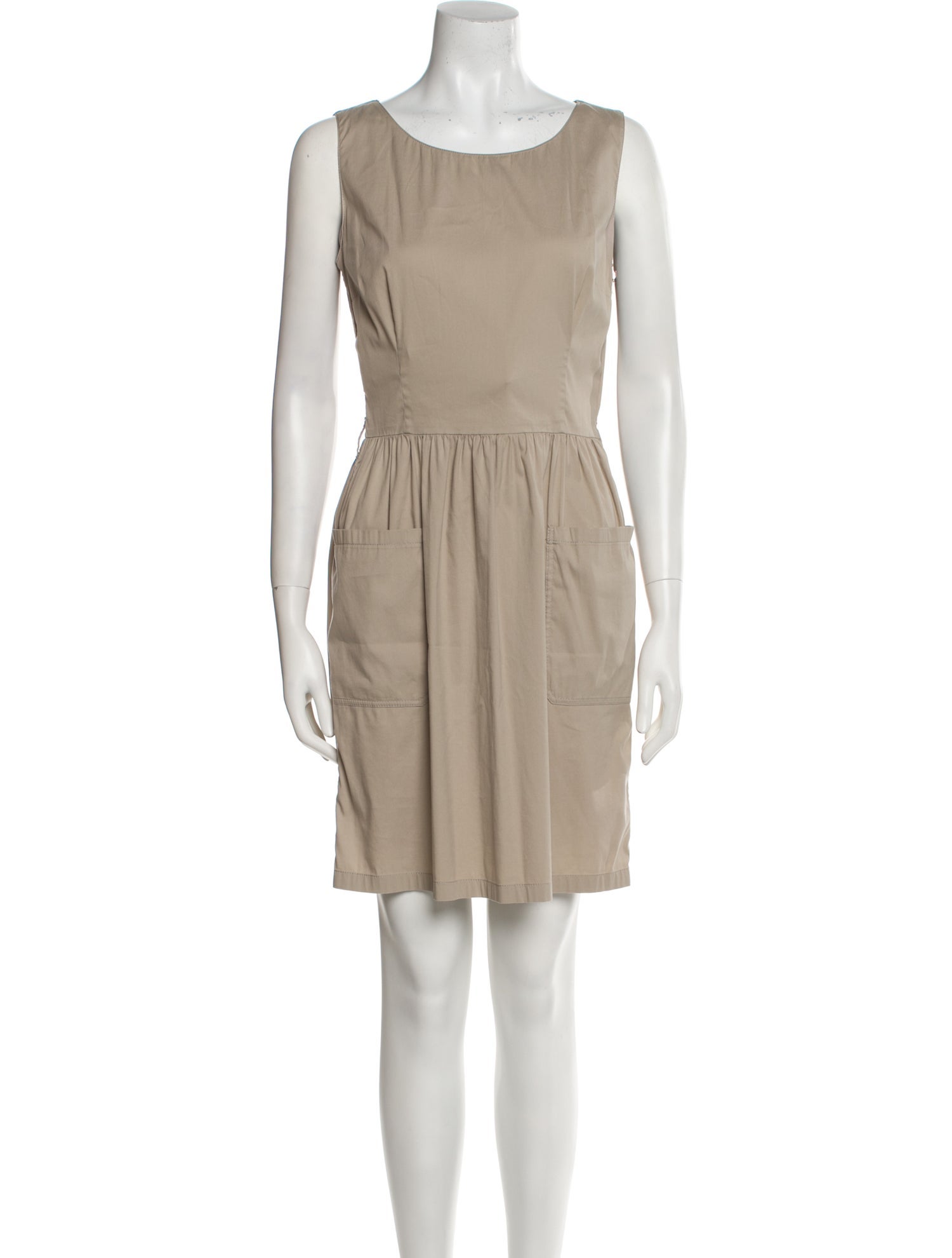 Prada Scoop Neck Mini Dress