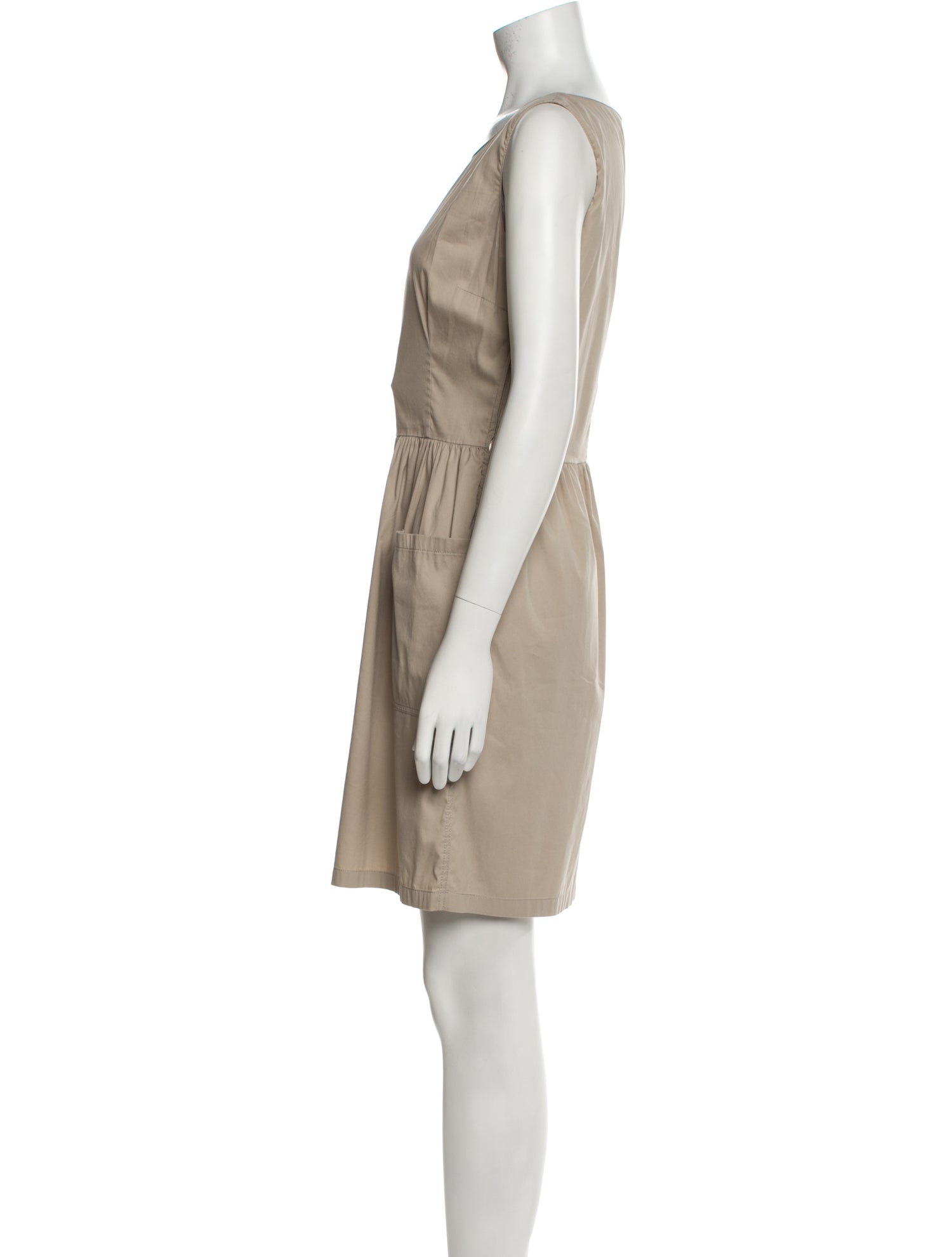 Prada Scoop Neck Mini Dress