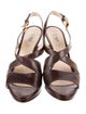 Prada Leather Slingback Sandals
