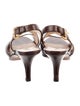 Prada Leather Slingback Sandals