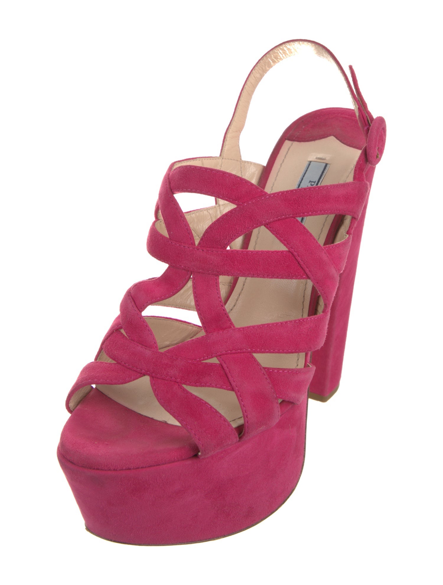 Prada Suede Slingback Sandals