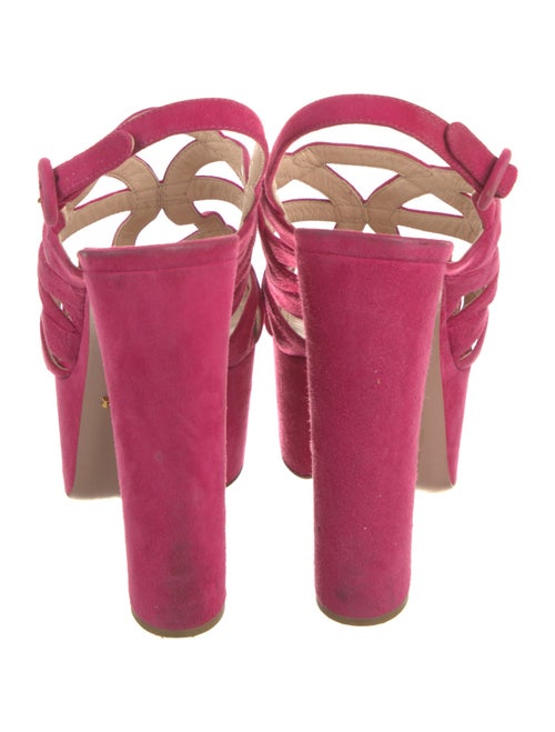 Prada Suede Slingback Sandals