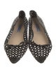 Prada Leather Colorblock Pattern Ballet Flats