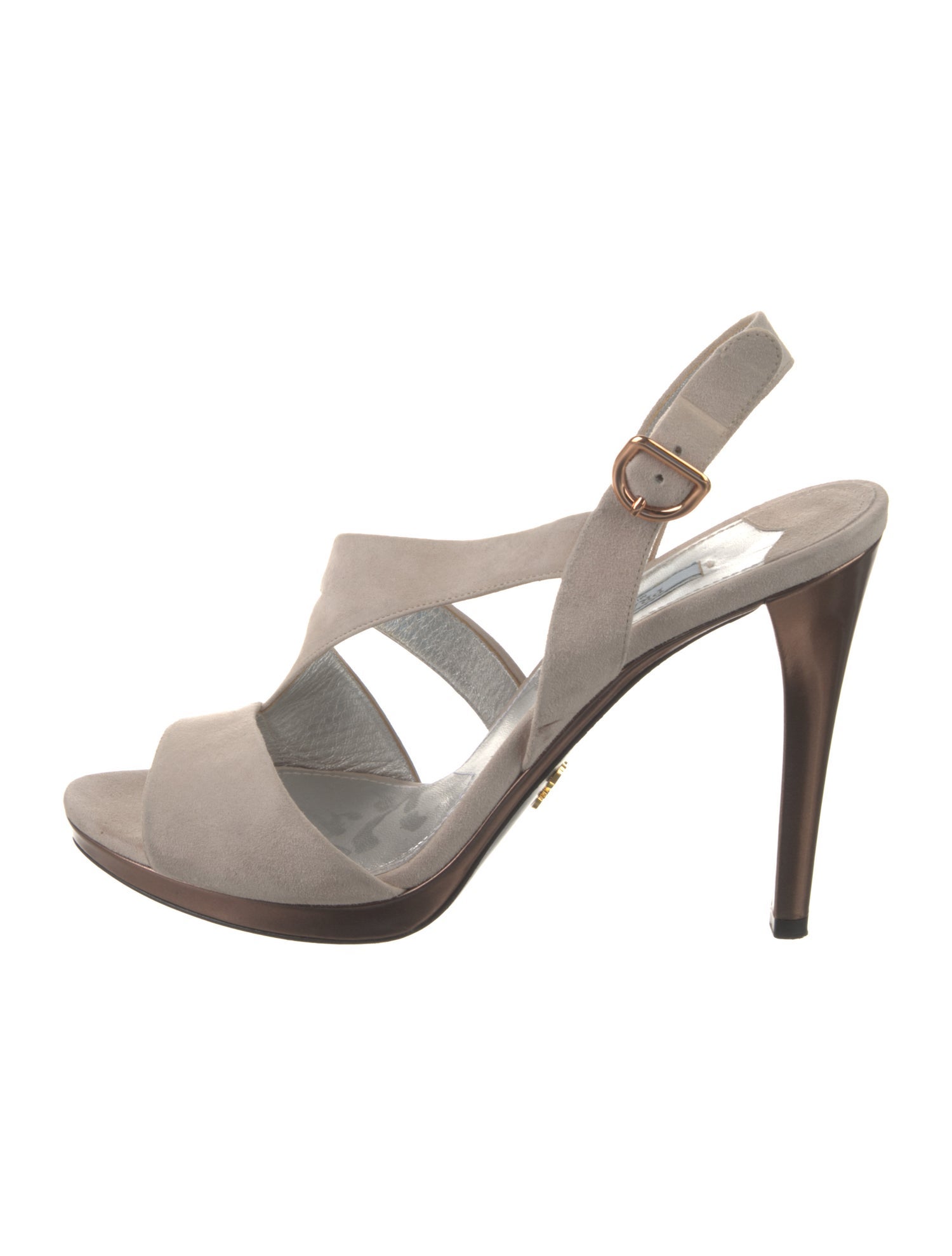 Prada Suede Slingback Sandals