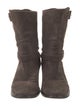 Prada Suede Moto Boots