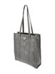 Prada Enameled Metal Triangle Tote