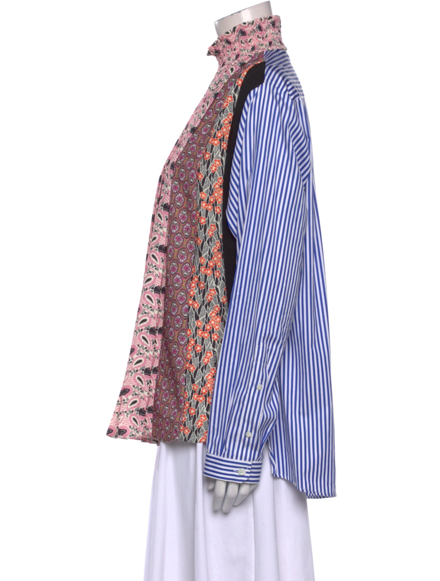 Prada 2020 Printed Button-Up Top