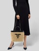 Prada Raffia Bucket Bag Small